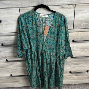 Natural Life NWT V neck dress medium